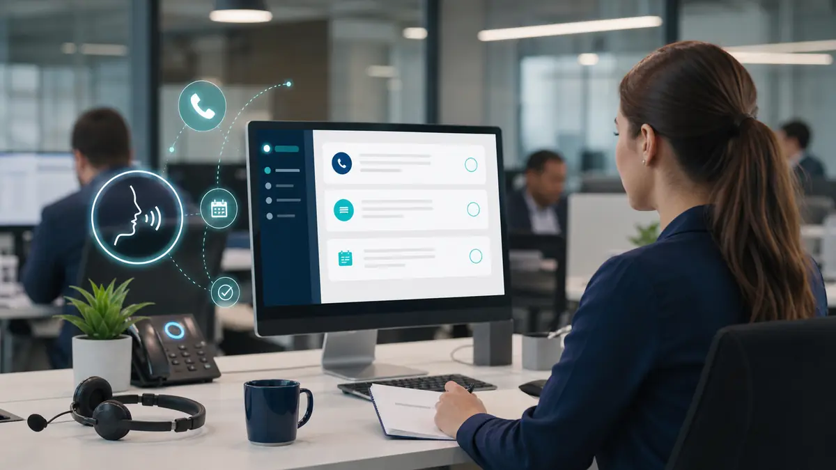 Recruitment operations workspace with phone-based automation supporting recruiter follow-up